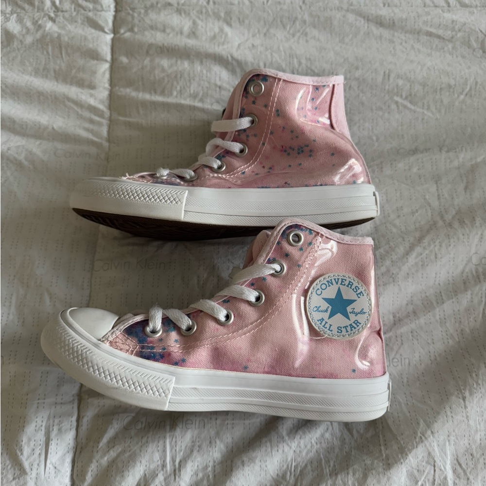 Girl’s Pink Converse Shoes Size 13